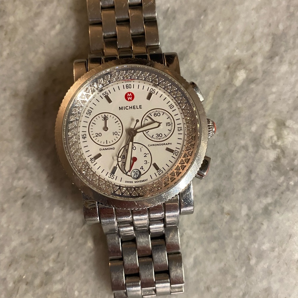 Michelle diamond sports watch